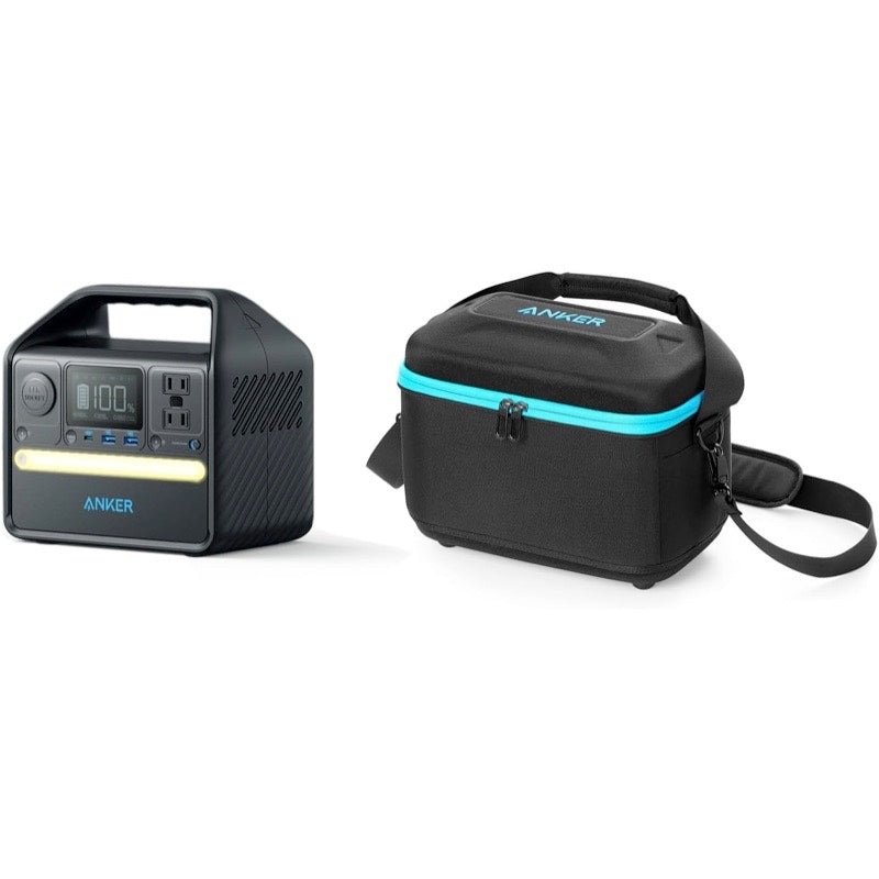 Anker 521 Portable Power Station (PowerHouse 256Wh) with Carrying Case Bag  (S Size) | ポータブル電源とソーラーパネルのセットの製品情報