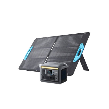Anker Solix C800 Portable Power Station with Anker Solix PS100 Portable Solar Panel