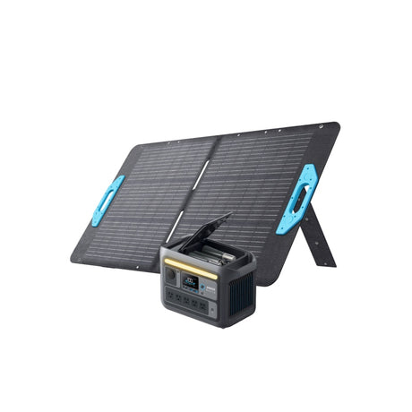Anker Solix C800 Plus Portable Power Station with Anker Solix PS100 Portable Solar Panel