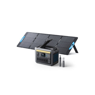 Anker Solix C800 Plus Portable Power Station with Anker Solix PS200 Portable Solar Panel