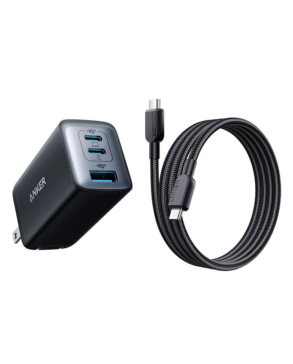 Anker PowerPort Ⅲ 3-Port 65W Pod with USB-C & USB-C ケーブル Anker PowerPort Ⅲ 3-Port 65W Pod with USB-C & USB-C ケーブル