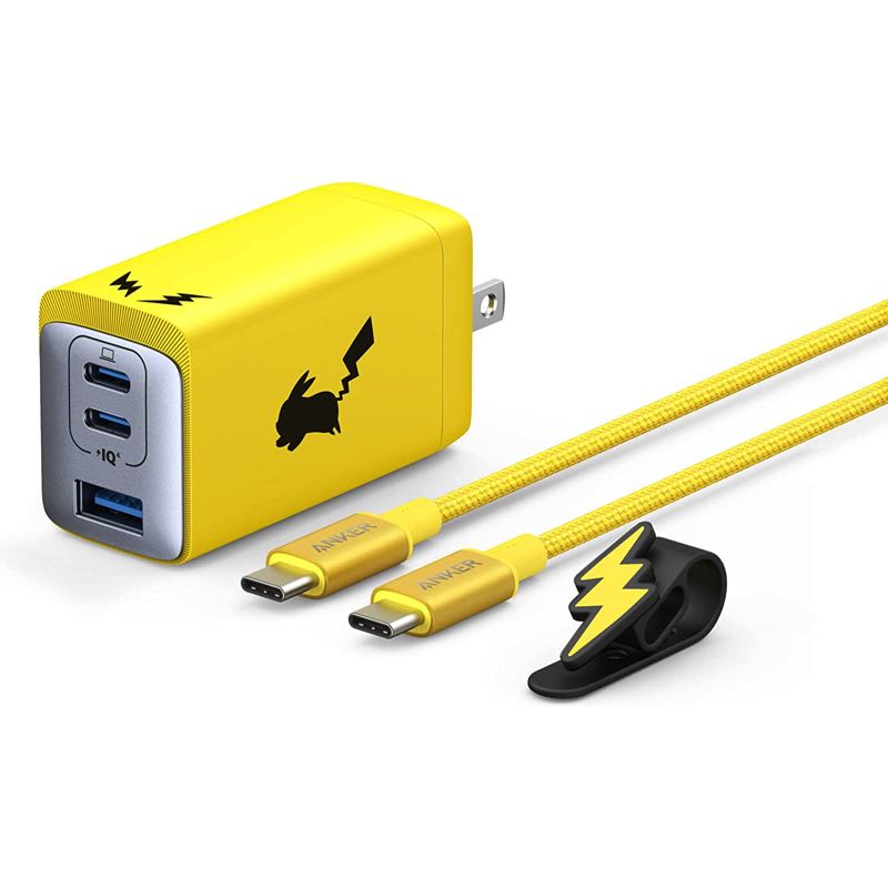 Anker USB急速充電器 65W ピカチュウモデル | 選ぼう、充電のパートナー