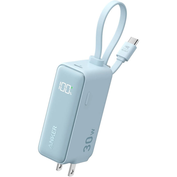 Anker Power Bank (30W, Fusion, Built-In USB-C ケーブル)