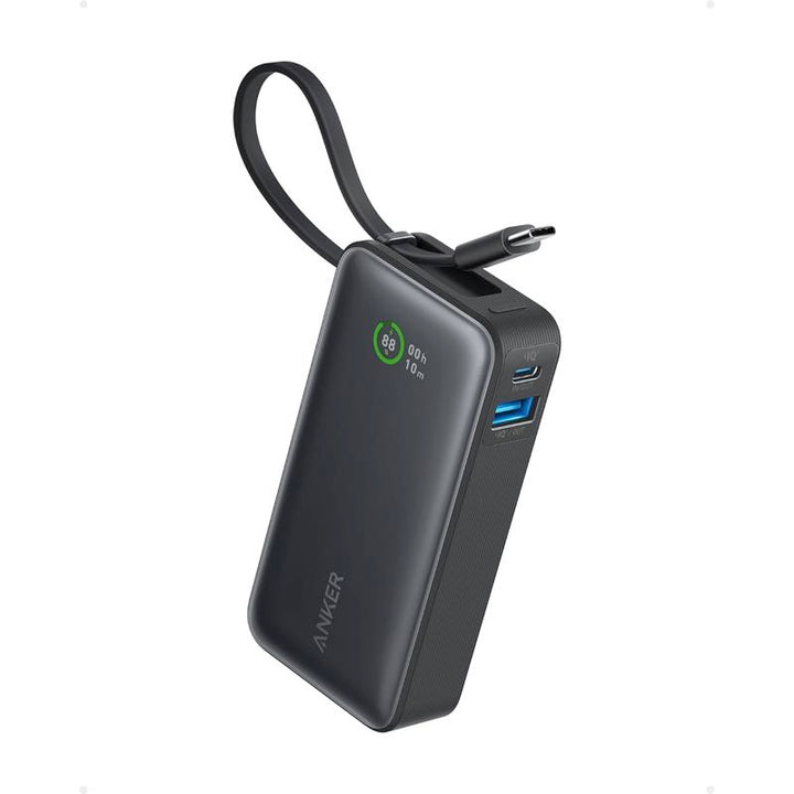 Anker Nano Power Bank(30W、USB-Cケーブル一体型)ブラック