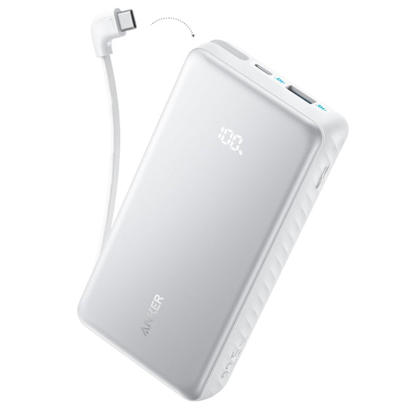 Anker Zolo Power Bank (20000mAh, 22.5W, Built-In USB-Cケーブル）