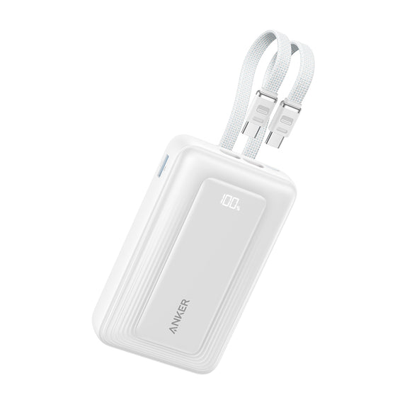 Anker Zolo Power Bank (20000mAh, 45W, Built-In Dual USB-Cケーブル)