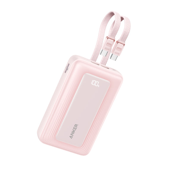 Anker Zolo Power Bank (20000mAh, 45W, Built-In Dual USB-Cケーブル)