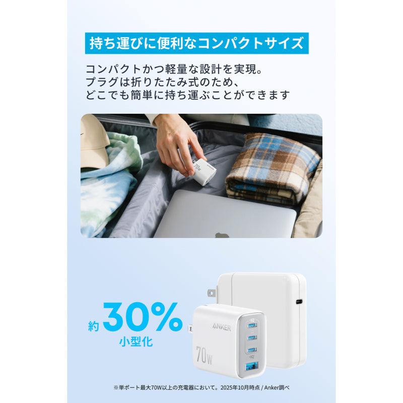あーさん専用 Anker Zolo Charger (70W, 4 Ports) | 充電器の製品情報 | Anker