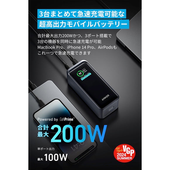 Anker Prime Power Bank (20000mAh, 200W)