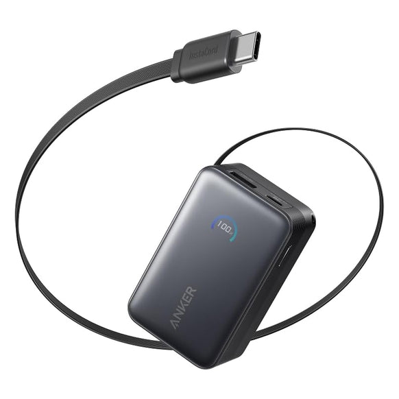 Anker Nano Power Bank 10000mAh 45W 巻取り式USB-Cケーブル