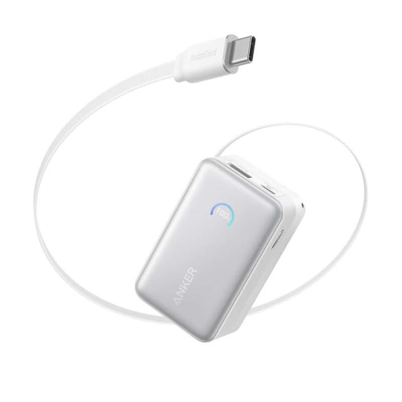 Anker Nano Power Bank (10000mAh, 45W, 巻取り式 USB-C