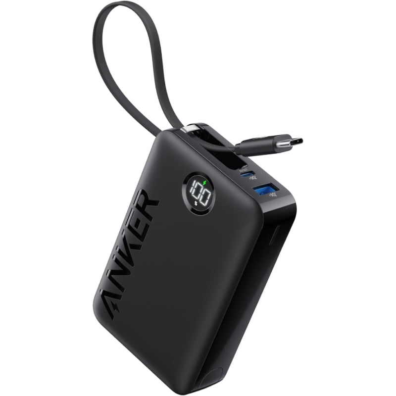 Anker Power Bank (20000mAh, 22.5W, Built-In USB-C ケーブル 