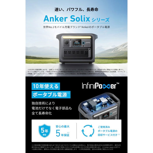 Anker Solix C1000 Portable Power Station with 625 Solar Panel (100W)