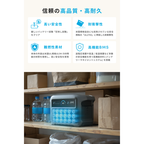 Anker Solix C1000 Gen 2 Portable Power Station | ポータブル電源の Anker Solix C1000 Gen 2 Portable Power Station | ポータブル電源の