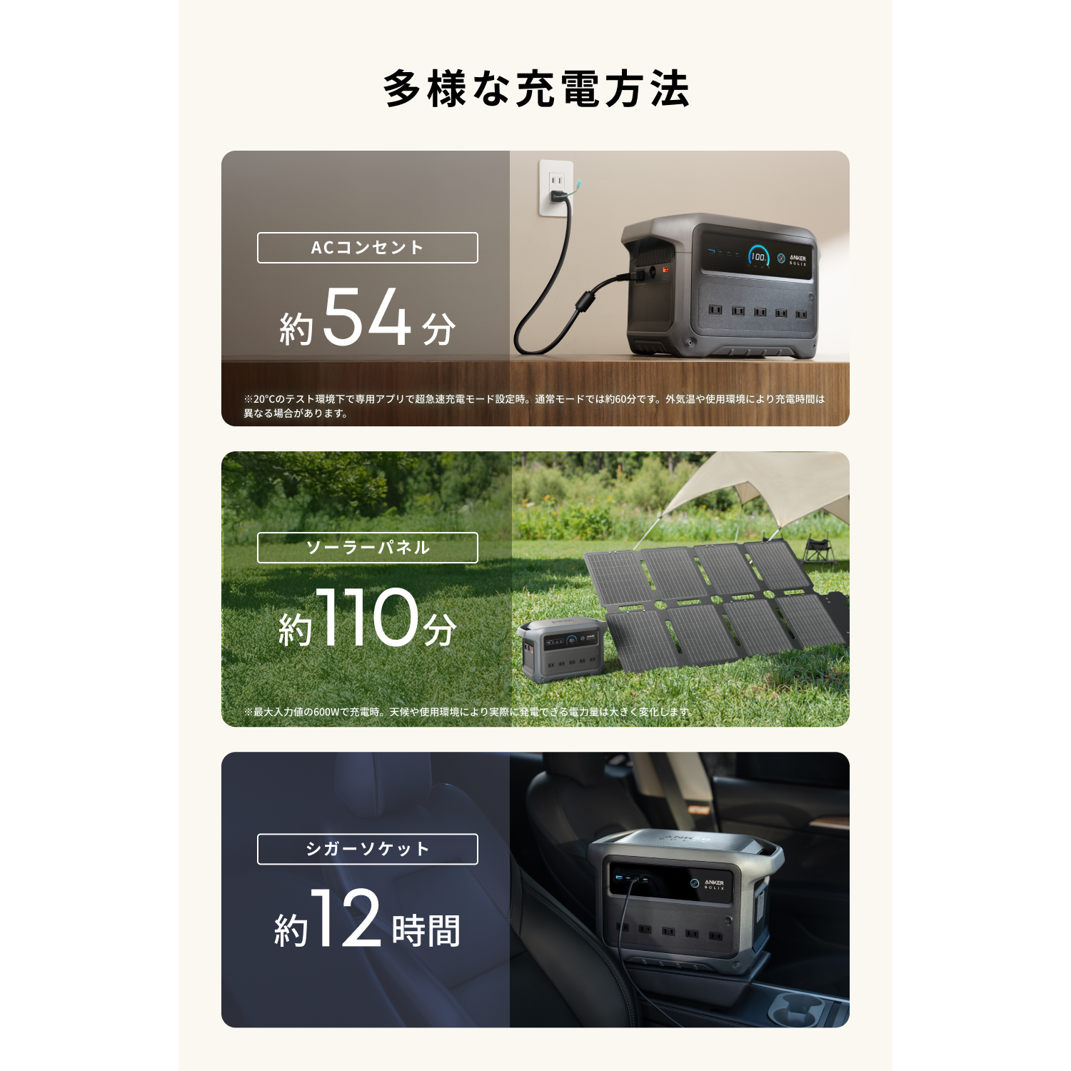 Anker Solix C1000 Gen 2の家庭内利用イメージを示す公式掲載画像
