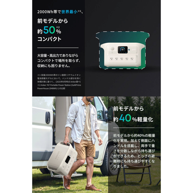 Anker Solix C2000 Gen 2 Plus Portable Power Station | ポータブル