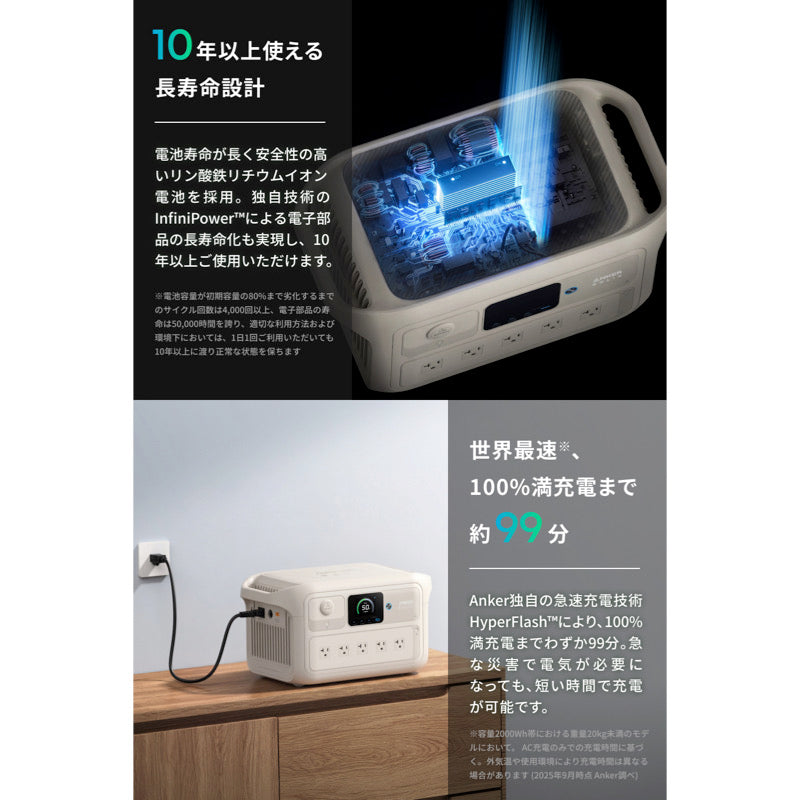 Anker Solix C2000 Gen 2 Plus Portable Power Station | ポータブル