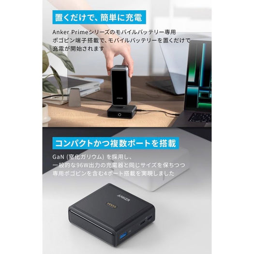 Anker 100W GaN Charging Base – 4 Ports For MacBook, IPhone 16, Samsung, Prime Power Bank (Certified Refurbished)