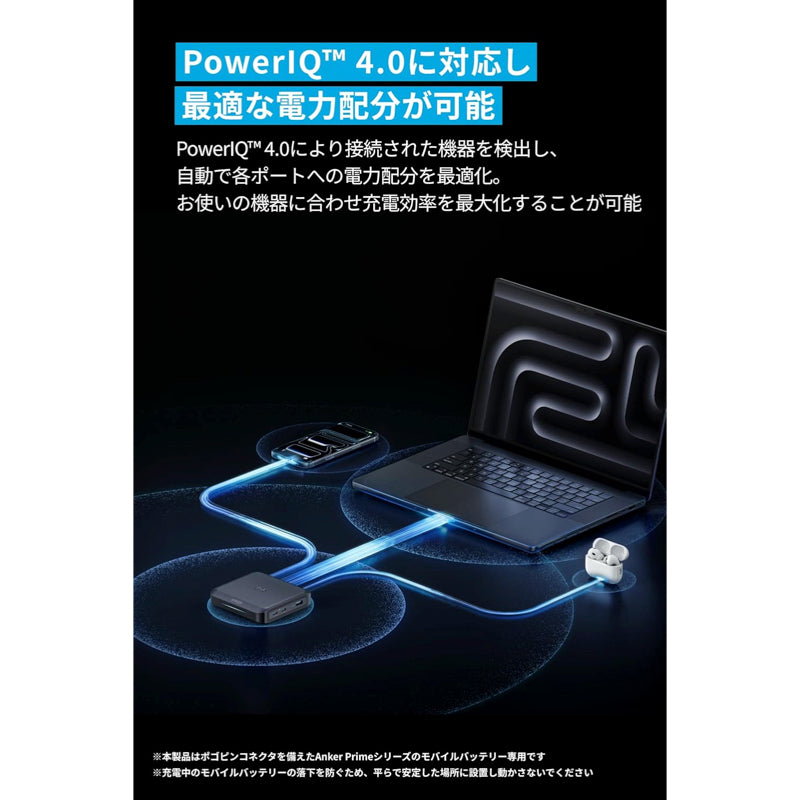 Anker Prime Charging Base (150W, 3 Ports) | 充電器の製品情報