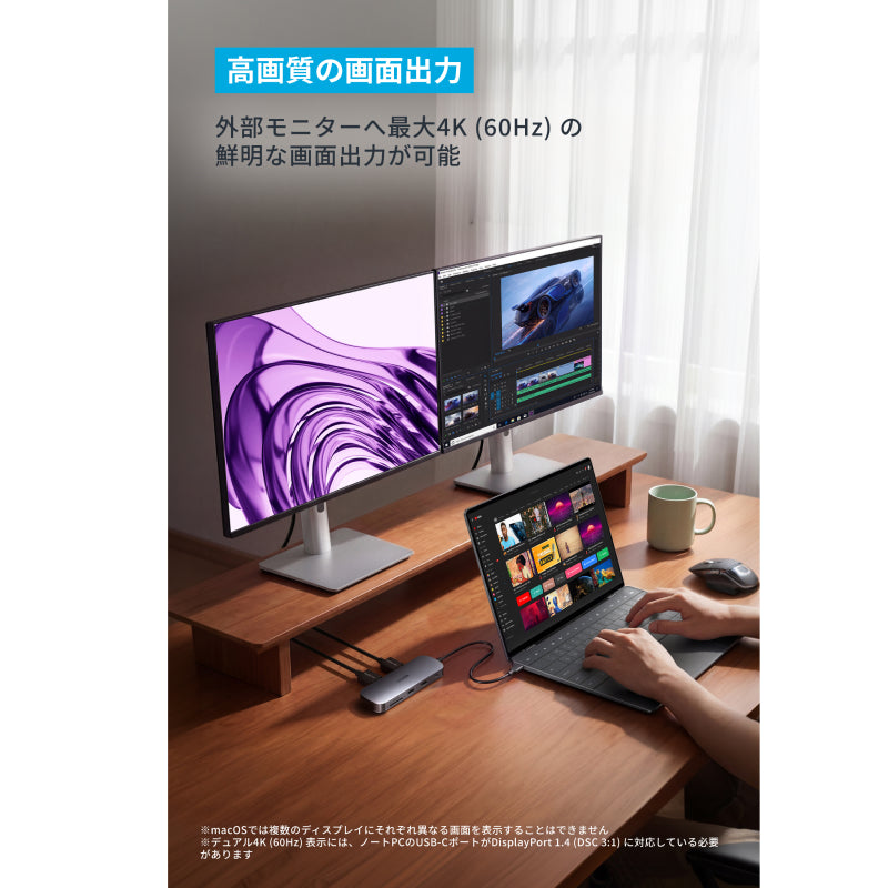 Anker Nano USB-C ハブ (8-in-1, Dual Display) | USB Hubの製品情報