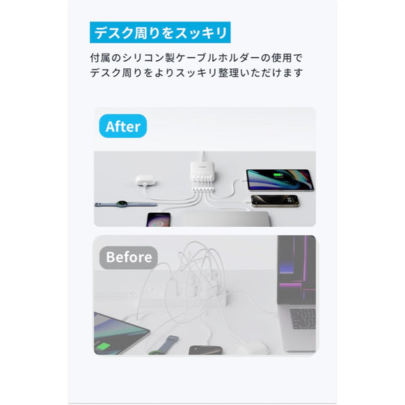 Anker Charger (112W, 6 Ports, GaN)