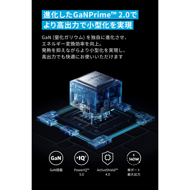 Anker Prime Charger (160W, 3 Ports) | チャージャーの製品情報