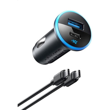 Anker 323 Car Charger (52.5W) with USB-C & USB-C ケーブル
