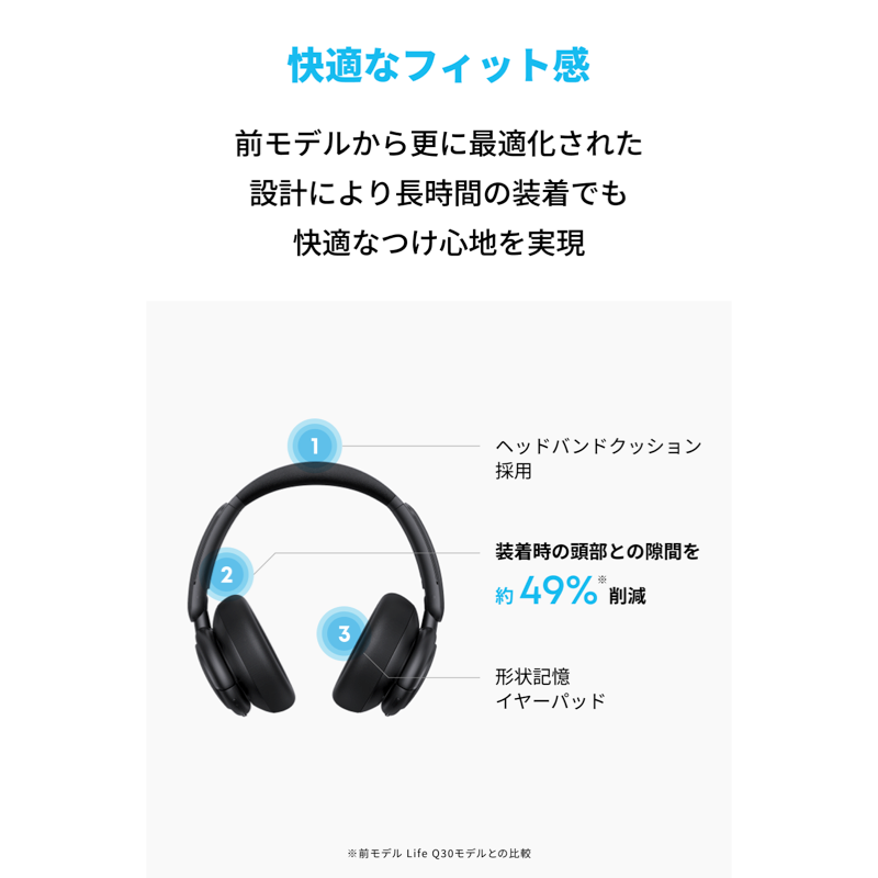 Soundcore Life Q30i|ワイヤレスヘッドホンの製品情報 | Anker Japan Soundcore Life Q30i|ワイヤレスヘッドホンの製品情報 | Anker Japan