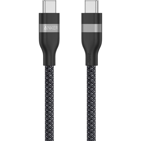 Anker USB-C & USB-C ケーブル (240W, 高耐久ナイロン)