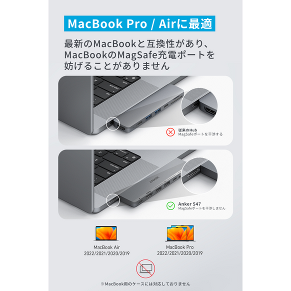 Anker 547 USB-C ハブ (7-in-2, for MacBook)
