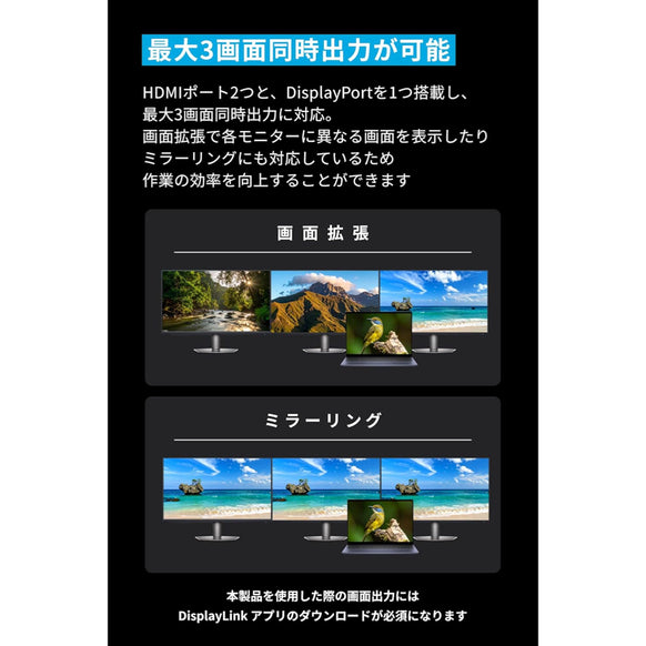 Anker Prime ドッキングステーション (14-in-1, Triple Display, DisplayLink)