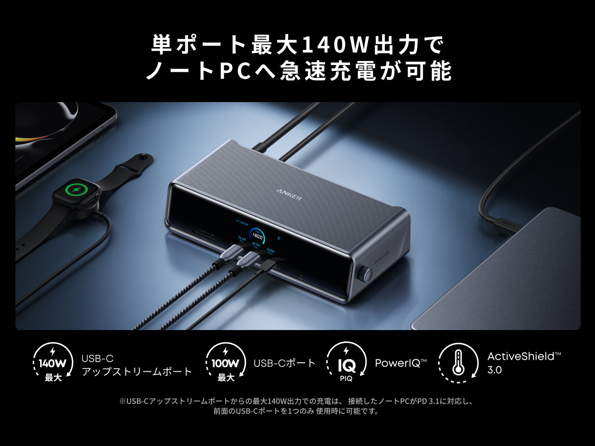 Anker Prime ドッキングステーション (14-in-1, Triple Display