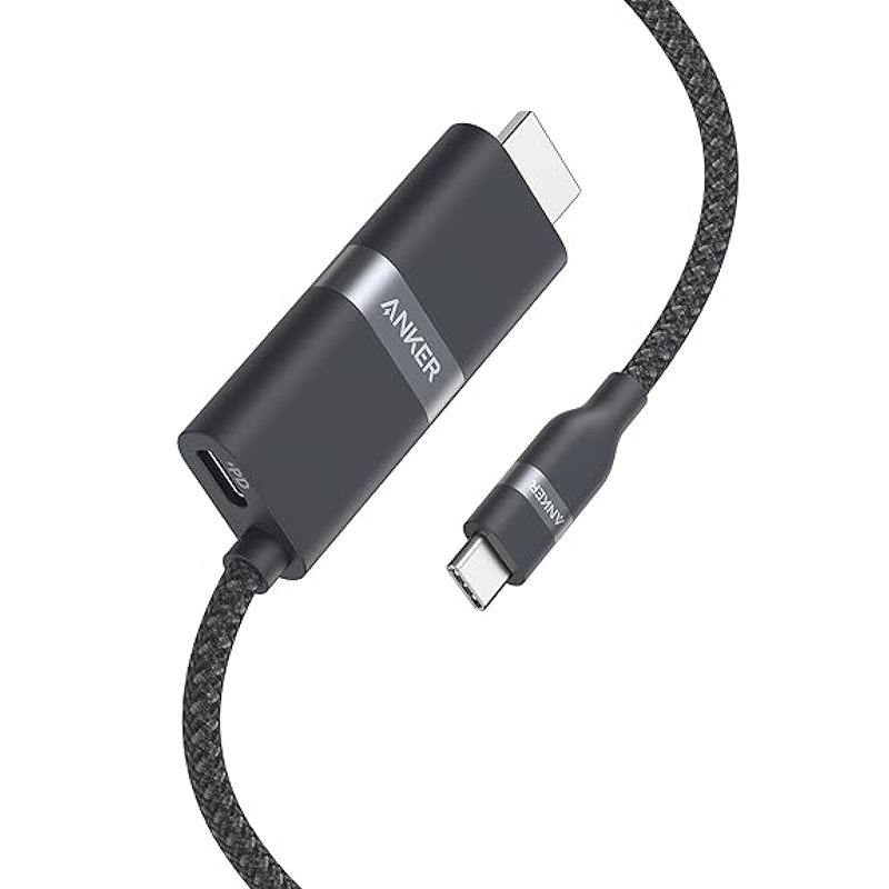 Anker Nano USB-C & HDMI ケーブル (4K, 高耐久ナイロン, 140W) | USBC Anker Nano USB-C & HDMI ケーブル (4K, 高耐久ナイロン, 140W) | USBC