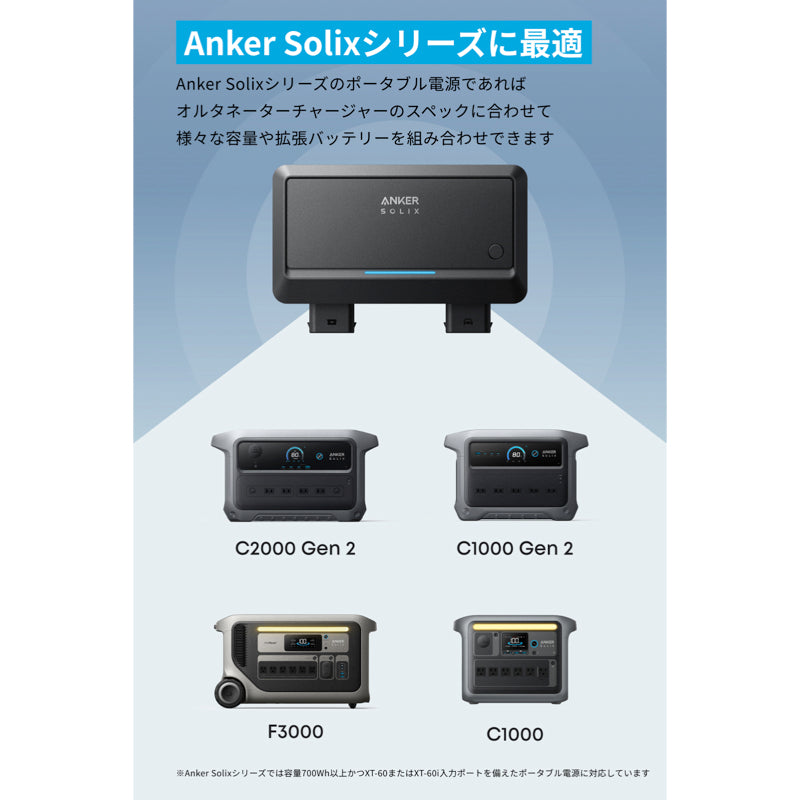 Anker Solix オルタネーターチャージャー | 走行充電器の製品情報