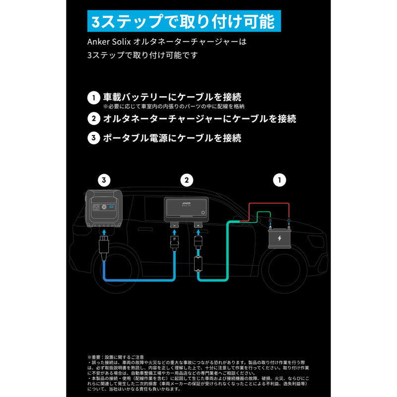 Anker Solix オルタネーターチャージャー | 走行充電器の製品情報