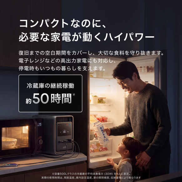 Anker Solix S2000 Portable Power Station (ダークグレー) with Anker Solix PS400 Dual Portable Solar Panel