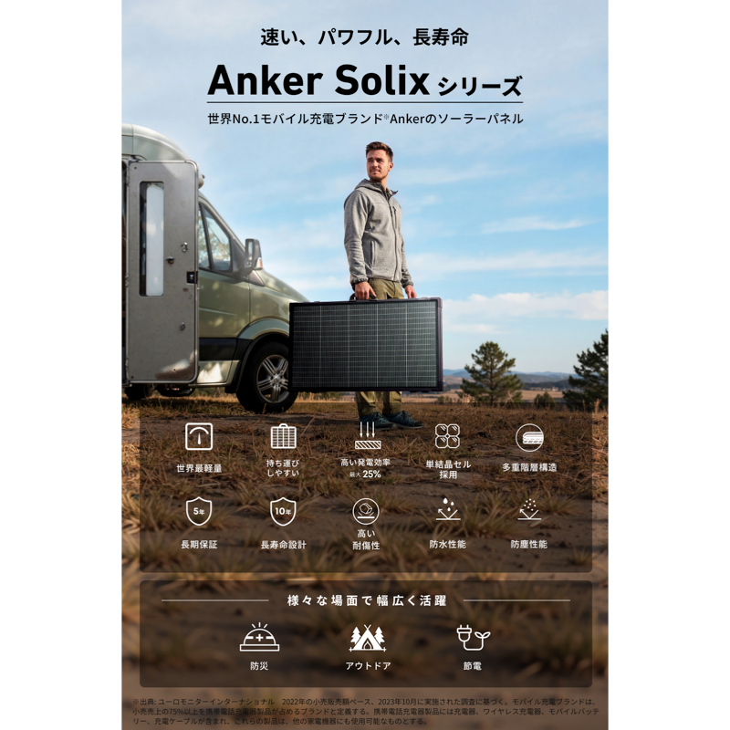 Anker Solix PS400 Dual Portable Solar Panel | ソーラーパネルの製品 Anker Solix PS400 Dual Portable Solar Panel | ソーラーパネルの製品