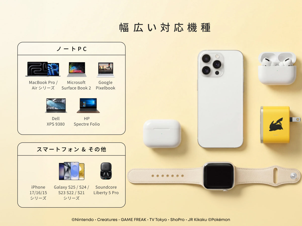 Anker USB急速充電器 70W ピカチュウモデル | 急速充電器の製品情報
