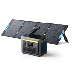 Anker Solix C800 Portable Power Station with Anker Solix PS200 Portable Solar Panel
