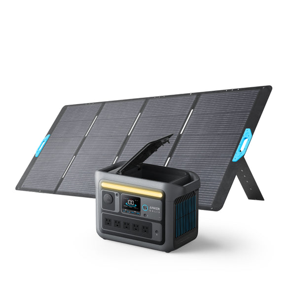 Anker Solix C800 Portable Power Station with 【アップグレード版】Anker Solix PS400 Portable Solar Panel