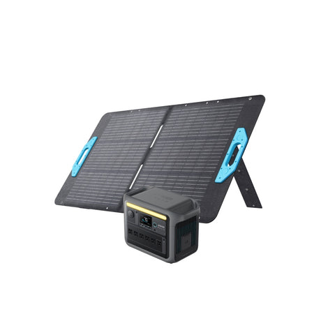 Anker Solix C1000 Portable Power Station with Anker Solix PS100 Portable Solar Panel