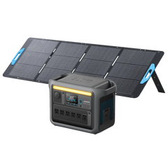 Anker Solix C1000 Portable Power Station with Anker Solix PS200 Portable Solar Panel