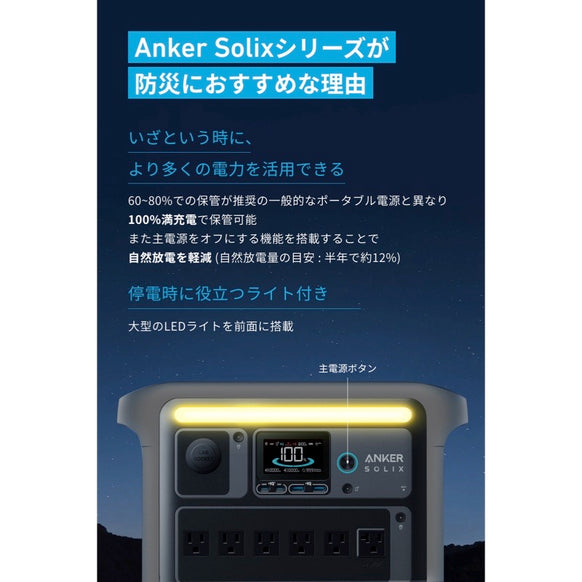 Anker Solix C1000 Portable Power Station with【アップグレード版】Anker Solix PS400 Portable Solar Panel