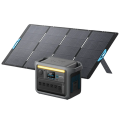 Anker Solix C1000 Portable Power Station with【アップグレード版】Anker Solix PS400 Portable Solar Panel