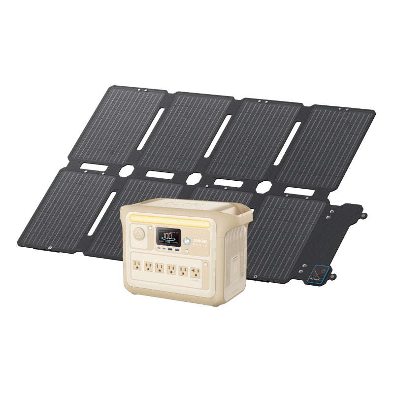 Anker Solix C1000 Portable Power Station with Anker Solix PS100