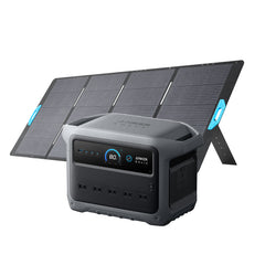 Anker Solix C1000 Gen 2 Portable Power Station with Anker Solix PS400 Portable Solar Panel