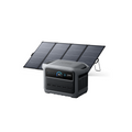Anker Solix C1000 Gen 2 Portable Power Station ダークグレー with Anker Solix PS400 Dual Portable Solar Panel