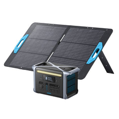 Anker 757 Portable Power Station (PowerHouse 1229Wh) with Anker Solix PS100 Portable Solar Panel