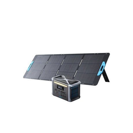 Anker 757 Portable Power Station (PowerHouse 1229Wh) with Anker Solix PS200 Portable Solar Panel
