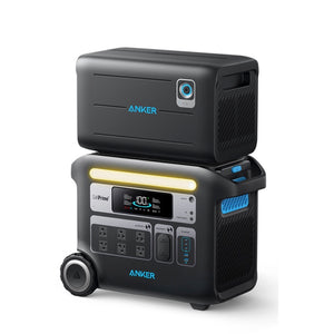 Anker 767 Portable Power Station (GaNPrime PowerHouse 2048Wh) with Anker Solix BP2600 拡張バッテリー (2560Wh)